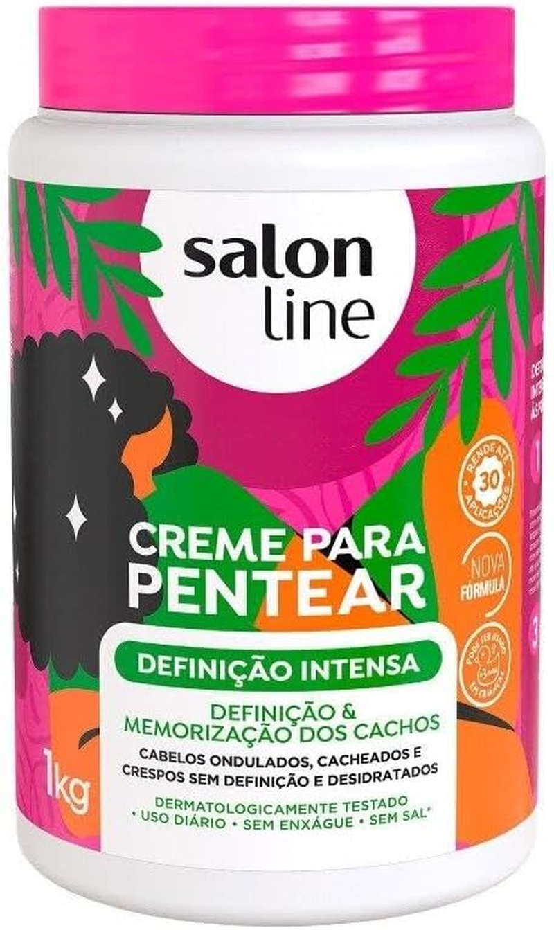 Linha Tratamento (Creme Para Pentear) Salon Line - Definicao Intensa 1000 Gr - (Salon Line Treatment (Combing Cream) Collection - Intense Definition Net 35.27 Oz) image number 3