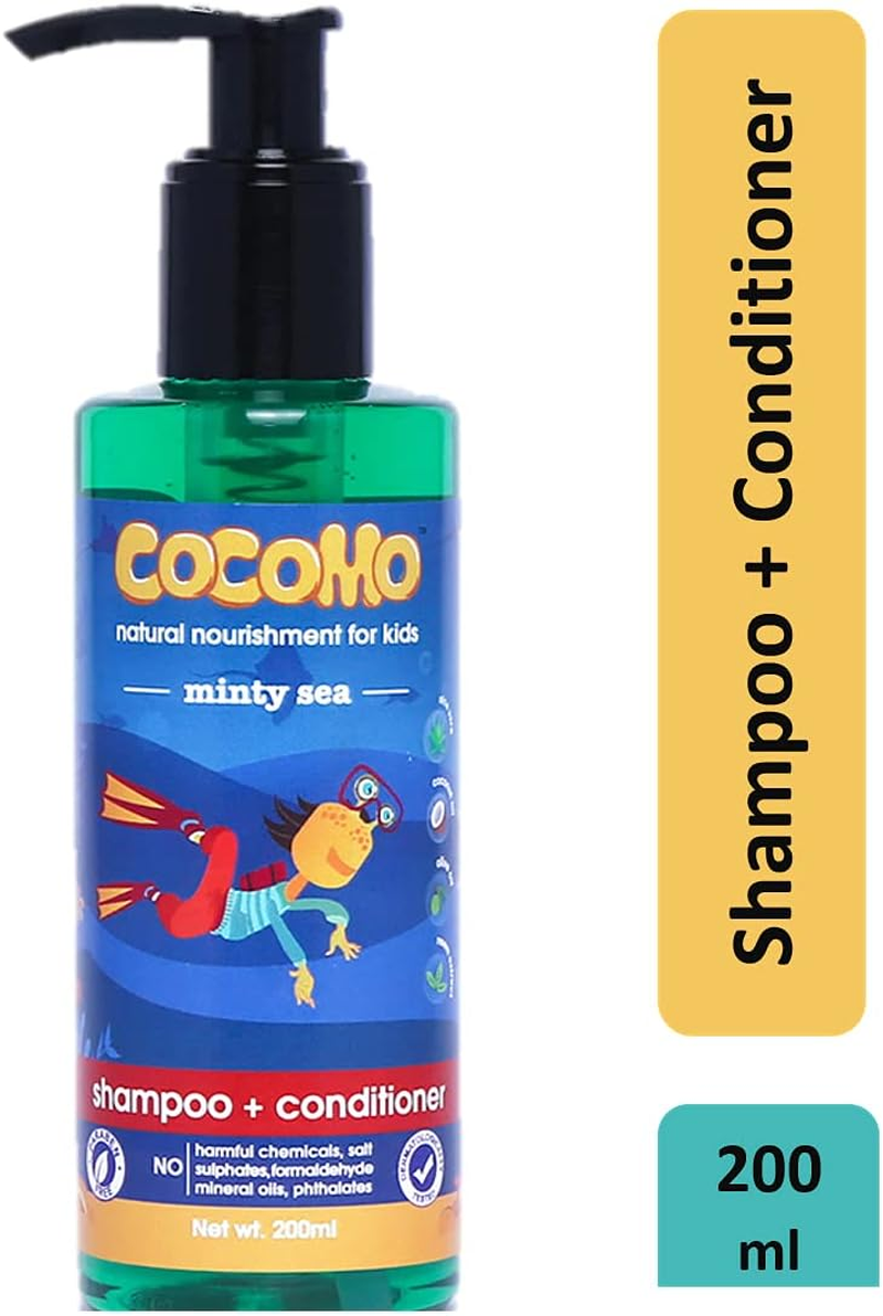 Cocomo Natural Neem & Tea Tree Oil Kids Shampoo & Conditioner (200Ml) image number 3