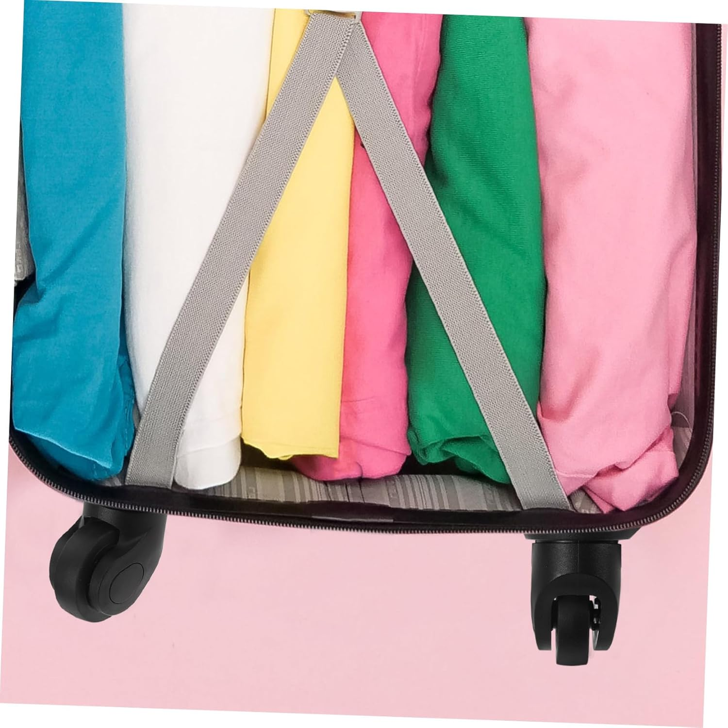 MOBUTOFU 2Pcs Luggage Universal Wheel Travel Kit Luggage Wheels Replacement Kit Universal Suitcase Wheels Luggage Wheel Replacement Universal Luggage Wheels Trolley Caster Black Abs image number 2