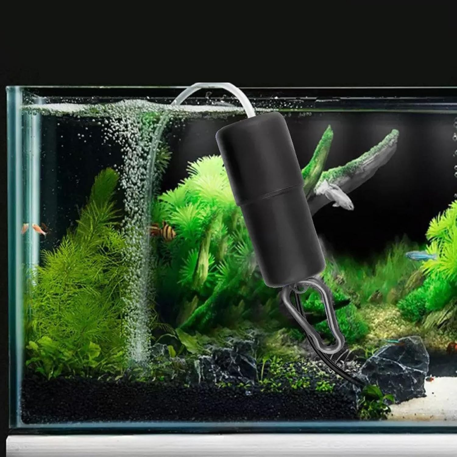 Solar Pond Oxygenator 10W Portable USB Interface Low Noise Solar Fish Tank Oxygenator for Outdoor (Black) image number 1