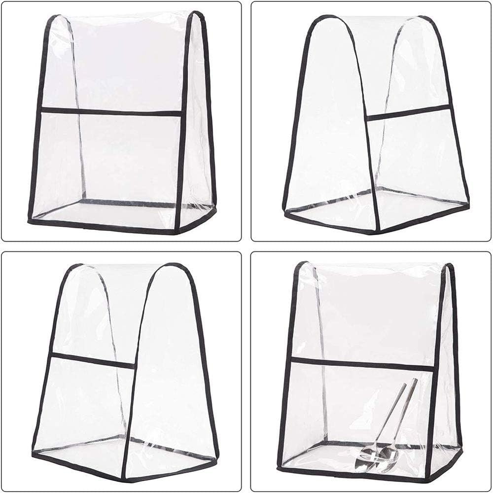 Transparent Cover for Kitchenaid Stand Mixer, Large Size Covers with Organizer Bag Compatible 4.5-6 Quart Kitchenaid Mixer, Fits All Tilt Head & Bowl Lift Models(Clear) - Red/4.5-6 Quart image number 6