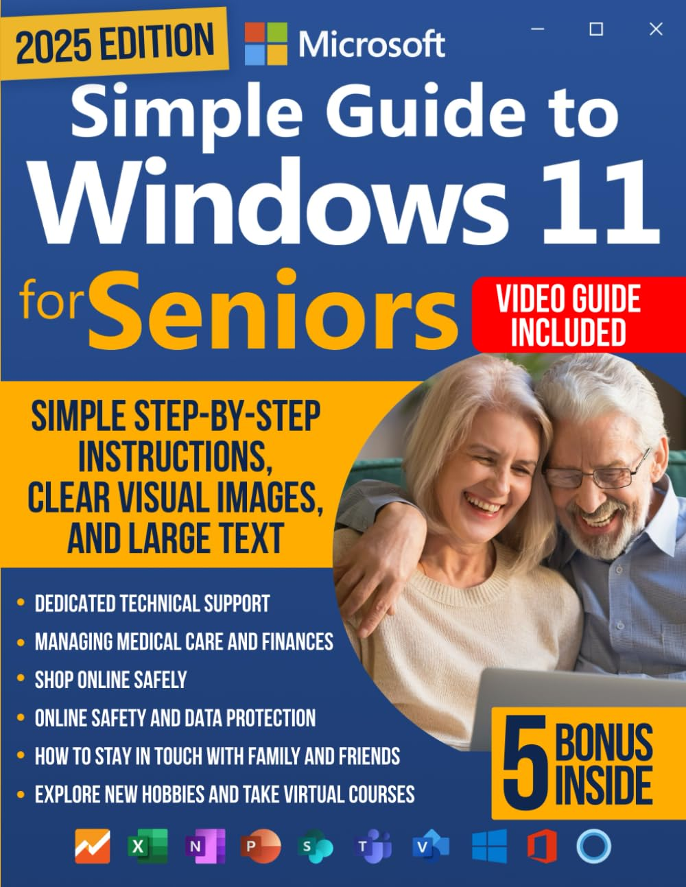 Simple Guide to Windows 11 for Seniors: How to Confidently and Independently Learn Modern Technology, Even If You Are a Beginner. Simple Step-By-Step Instructions, Clear Visual Images, and Large Text image number 1