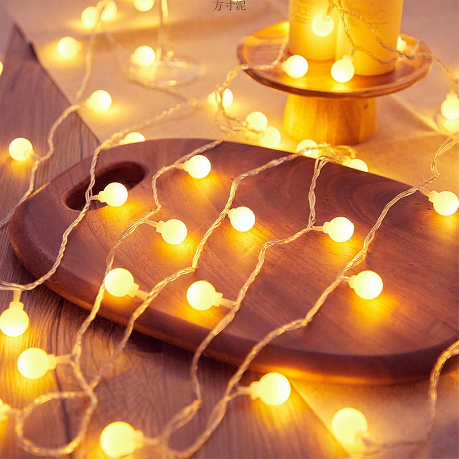 LED Fairy Lights, Warm White, USB Powered, Globe Balls Design, Decorative Lighting for Indoor, Party, Wedding, Christmas (Warm White, 10 M, 80 LED) image number 2