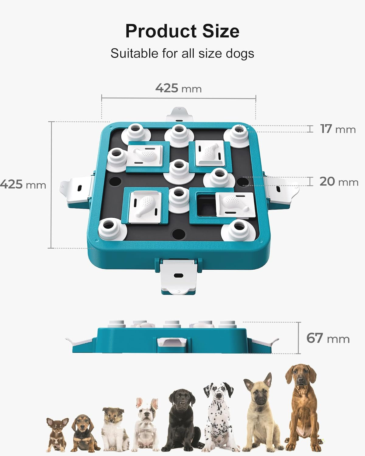 LACCEN Dog Puzzle Toys, Level 3 in 1 Interactive Dog Toys for Boredom image number 2