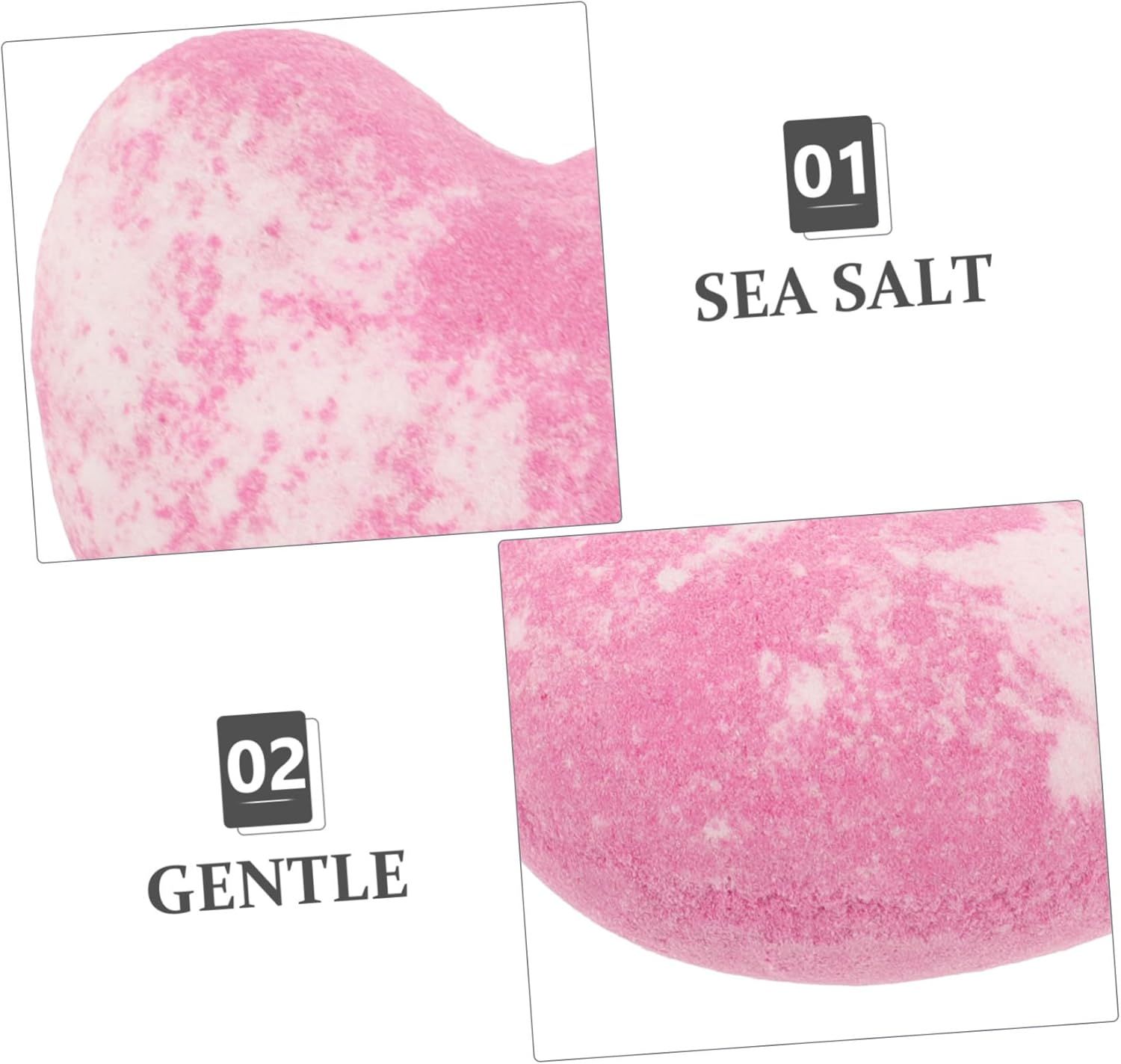 PLAFOPE Bath Bomb Heart Shape Aromatherapy Bath Salt Balls for Women Valentine Day image number 5