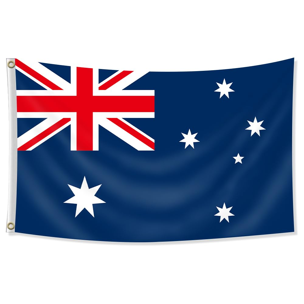 Australian Aussie Flag Australia Day Heavy Duty Outdoor 3X5 Ft Australian National Flags (Blue)