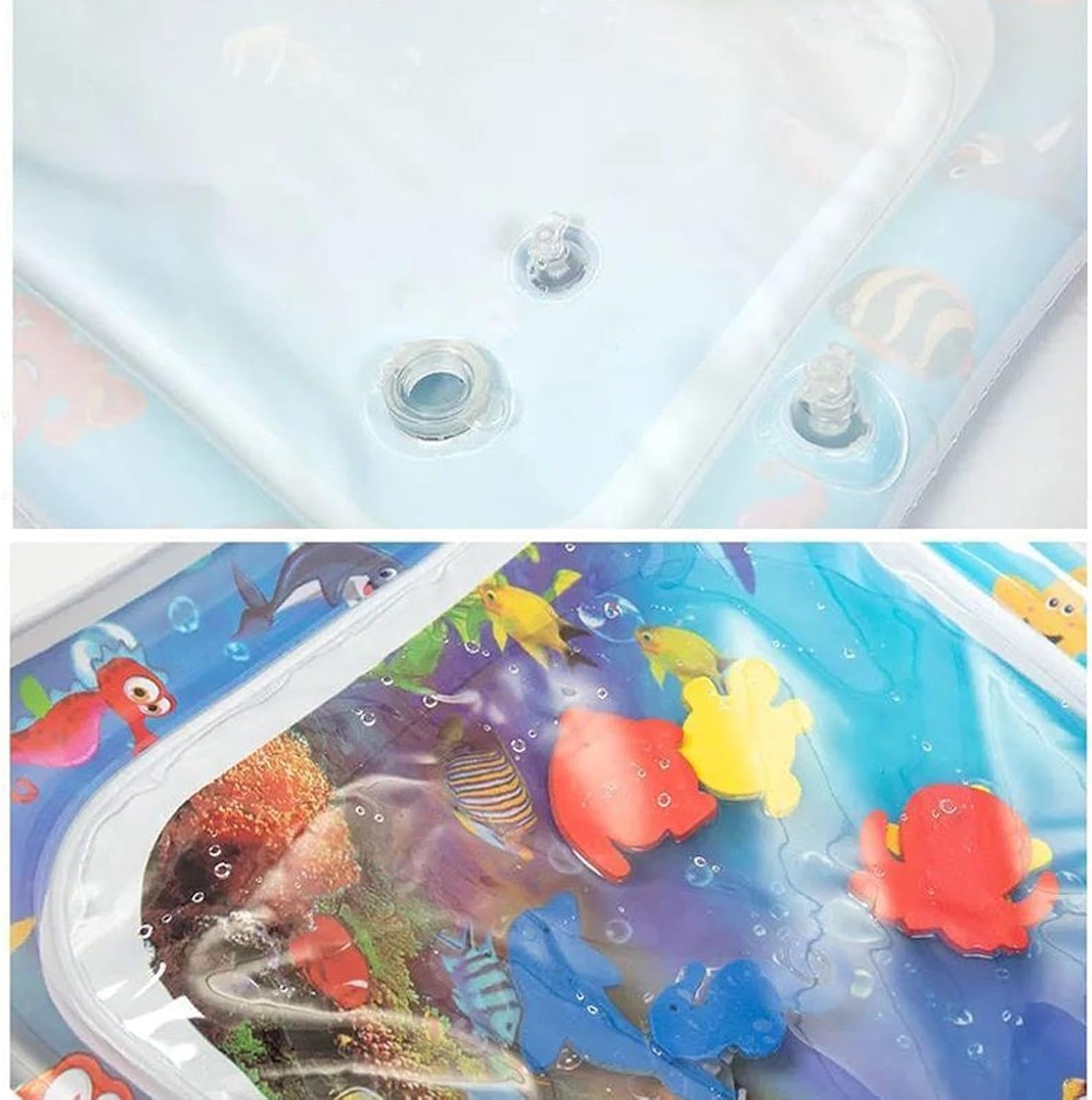 Summer Water Mat for Pets, Sensory Water Play Mat for Cats, Summer Water Play Mat, Interactive Cat Toy, Water Mat Water Toy for Cats, Dogs (E, 1) image number 2