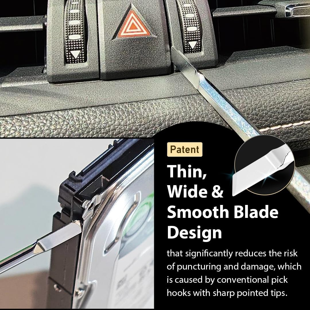 FIRSTINFO F3283 Patented 3-Piece O-Ring Seal Pick Hook Set, O-Ring Seal Gasket Pick Hooks Puller Remover Tool image number 6