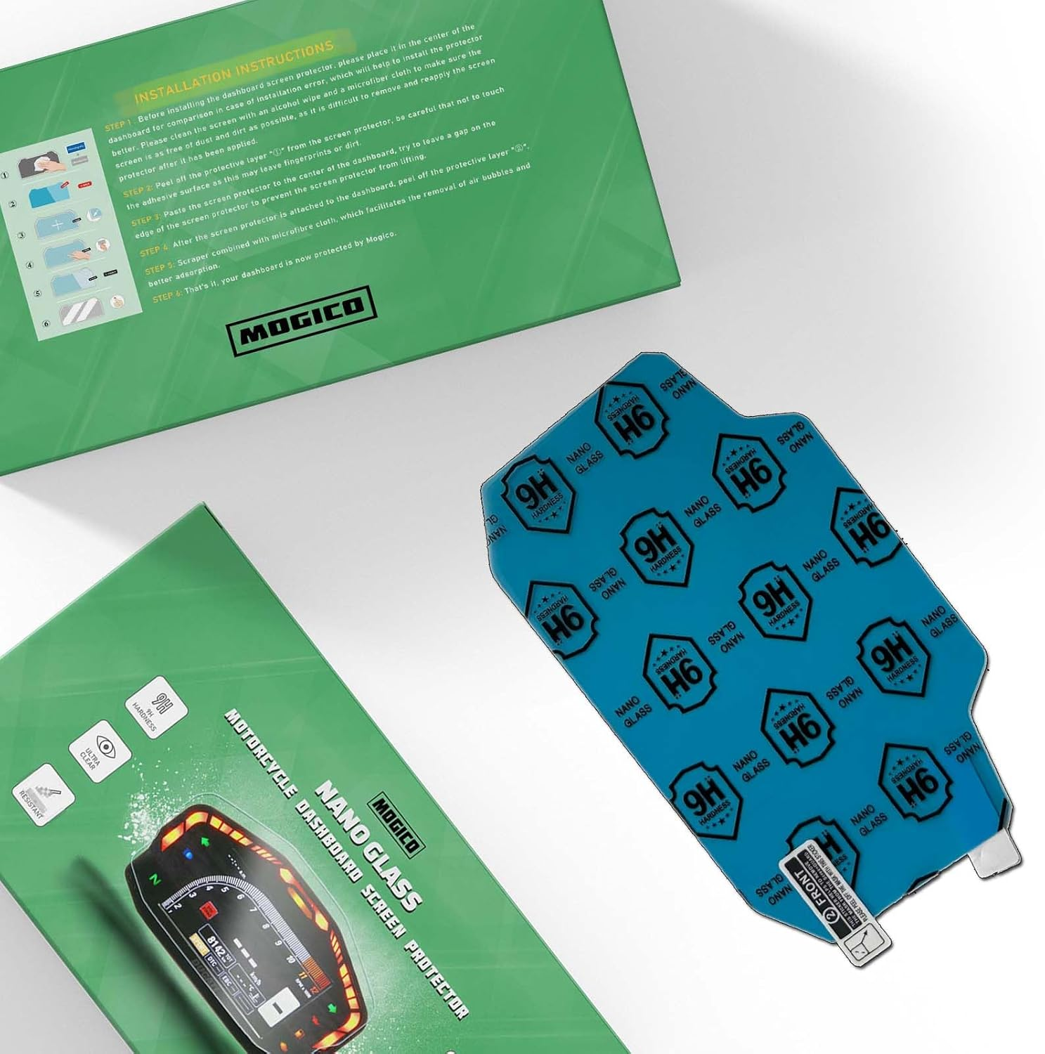 Motorcycle Nano Glass Dashboard Screen Protector for Honda 2024+ CB125R, CB500R, CB650R, CBR650R, Hornet CB500/CB1000/CB750, NX500 (2X Ultra Clear)