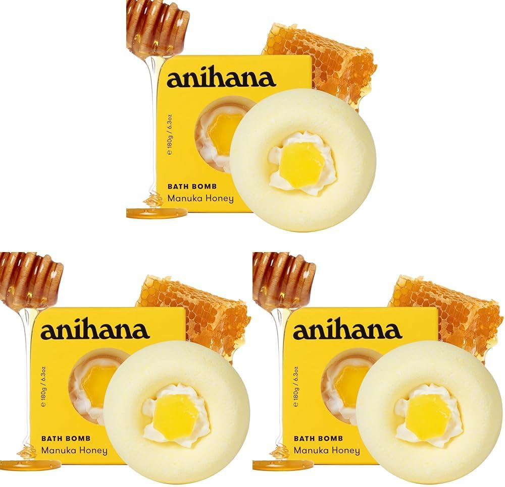 Anihana Melt Manuka Honey Bath Bomb 180 G (Pack of 3)
