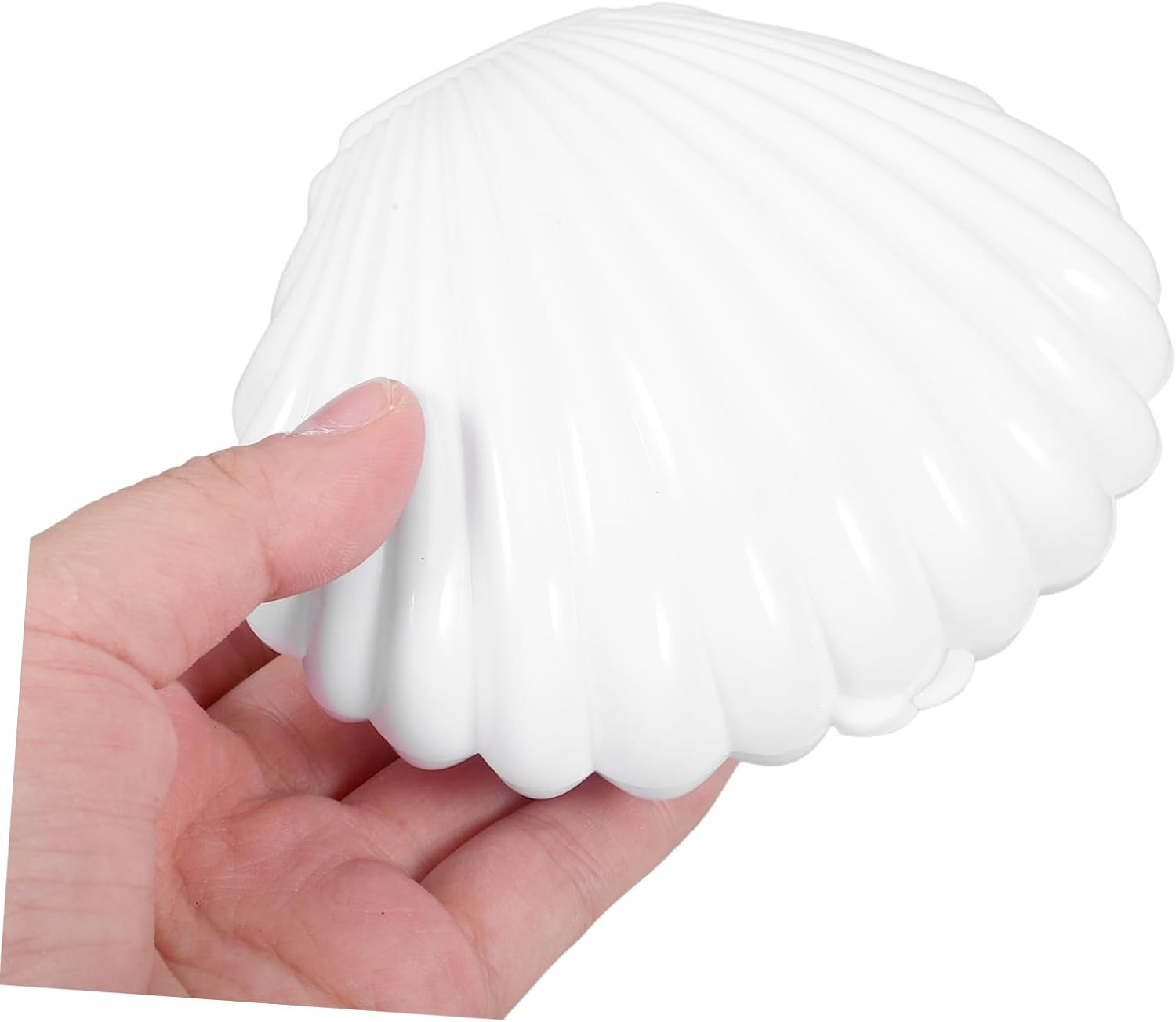 GRIRIW Shell Candy Snack Box Mermaid Birthday Decorations Boxes Sea Shell Candy Dish - White image number 2