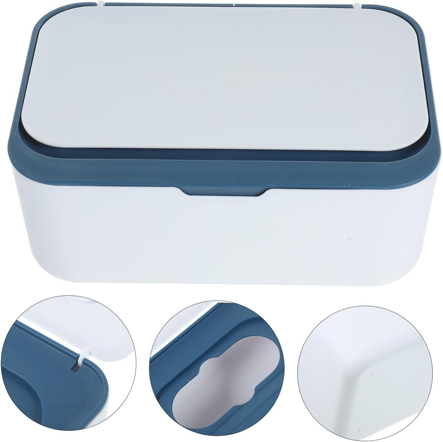 Portable Wipes Dispenser Plastic Tissue Holder Bathroom Reusable Storage Box for Wet Wipes Tissue Case image number 3