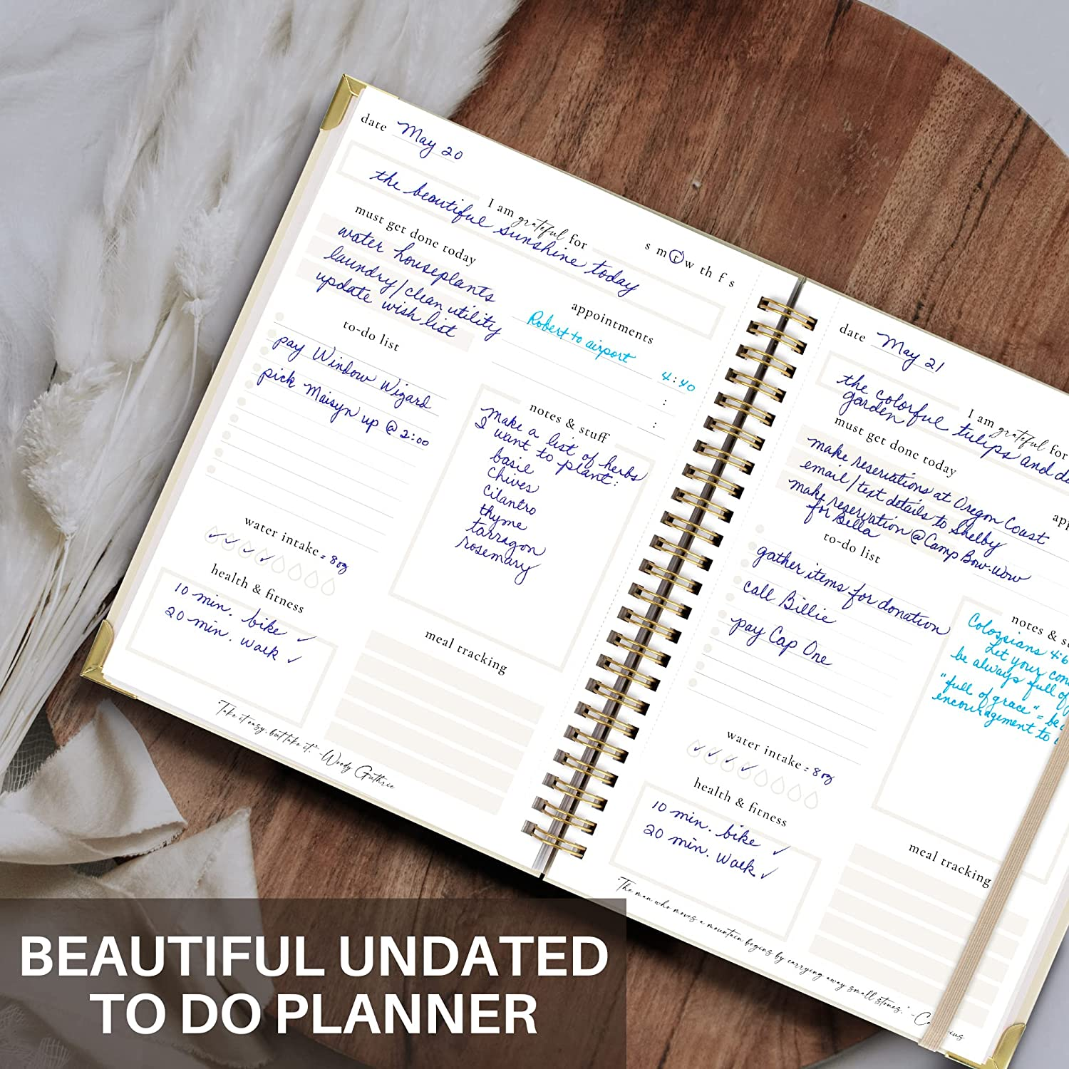 Simplified to Do List Notebook - Aesthetic Daily Planner to Easily Organize Your Tasks and Boost Productivity - Stylish Undated Planner and School or Office Supplies for Women image number 1