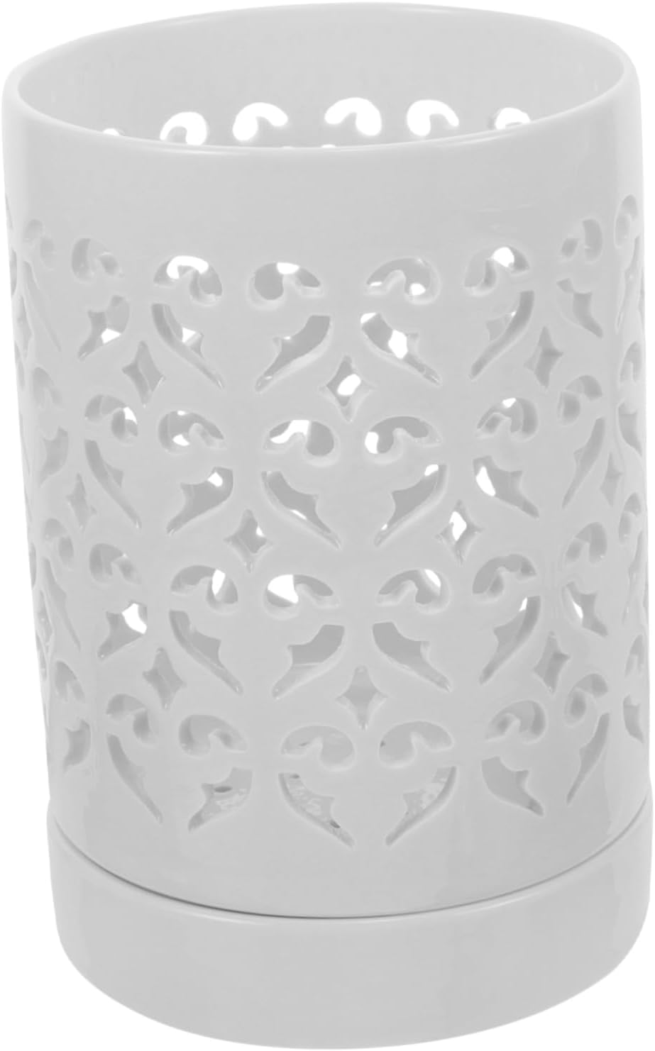 Ceramic Orchid Pot Drainage Holes, Indoor and Outdoor Decorative Flower Planter, White Slotted Orchid Planter Suitable for Potted Plants and Garden Use