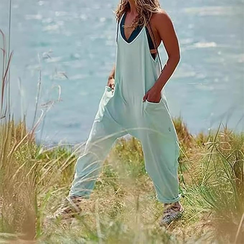 Lahloya Maternity Jumpsuit, 2026 Lahloya Oversized Jumpsuit, Casual Women'S plus Size Romper Adjustable Strap Soft