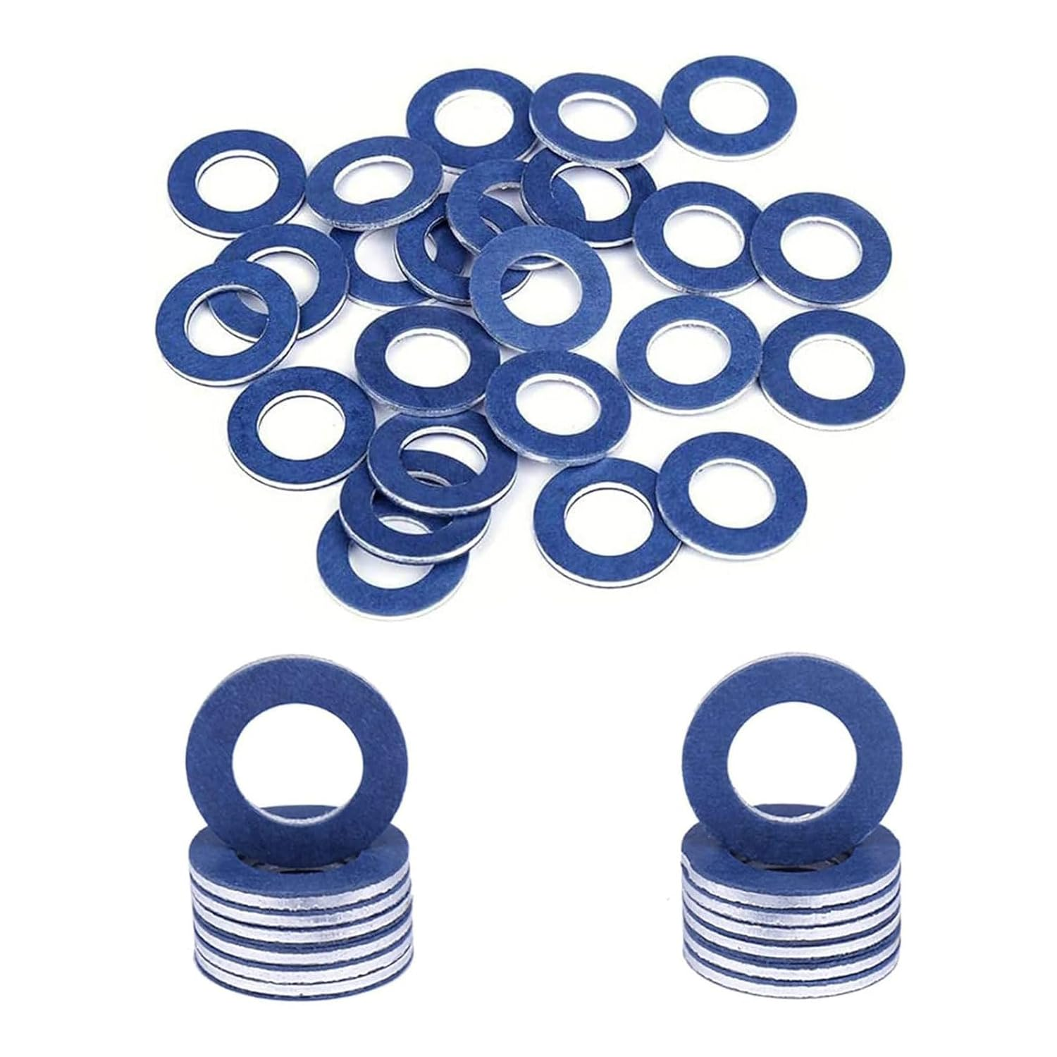 MAEZOE 24Pcs 90430-12031 Oil Drain Plug Gaskets for Toyota Lexus &ndash; OEM Fit Crush Washer Seals for Oil Changes, Durable Aluminium Gasket Set for DIY & Mechanic Use image number 5