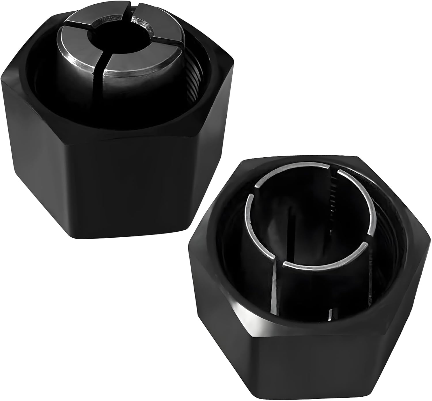1/2" and 1/4" Router Collet for Dewalt DW621 DW616 DW618 Dw622 Dw626 Router, for Bosch 1617, 1617EVS, 1618, 1618EVS, 1613, 1613EVS, 1613AEVS Router Part No. 326286-03, 326286-04, 2610906283,2610906284