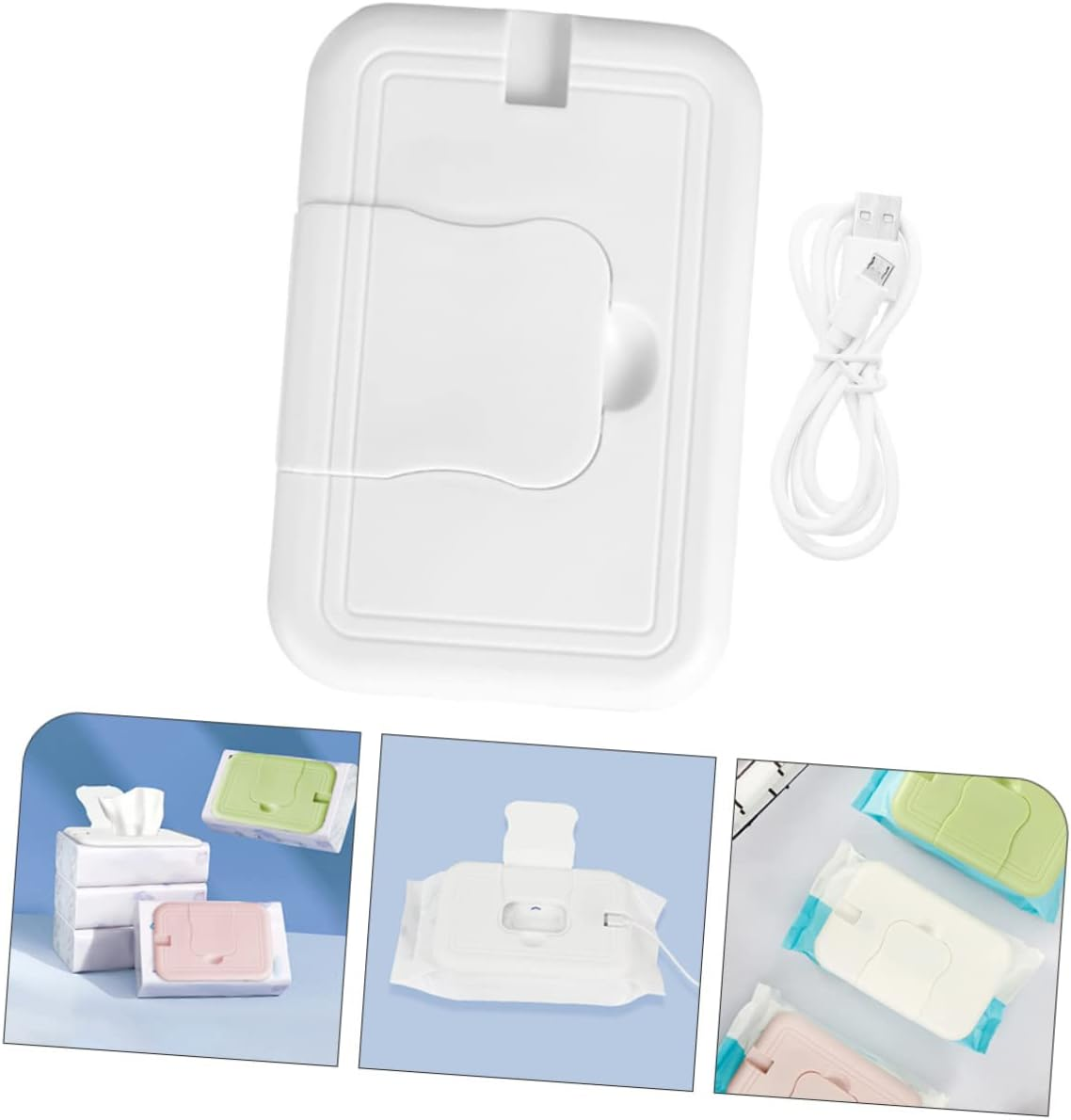 SECFOU Wipes Warmer for Wet Tissues Dispenser Portable Wipes Case Temperature Control for Diaper Changing Scenario image number 4