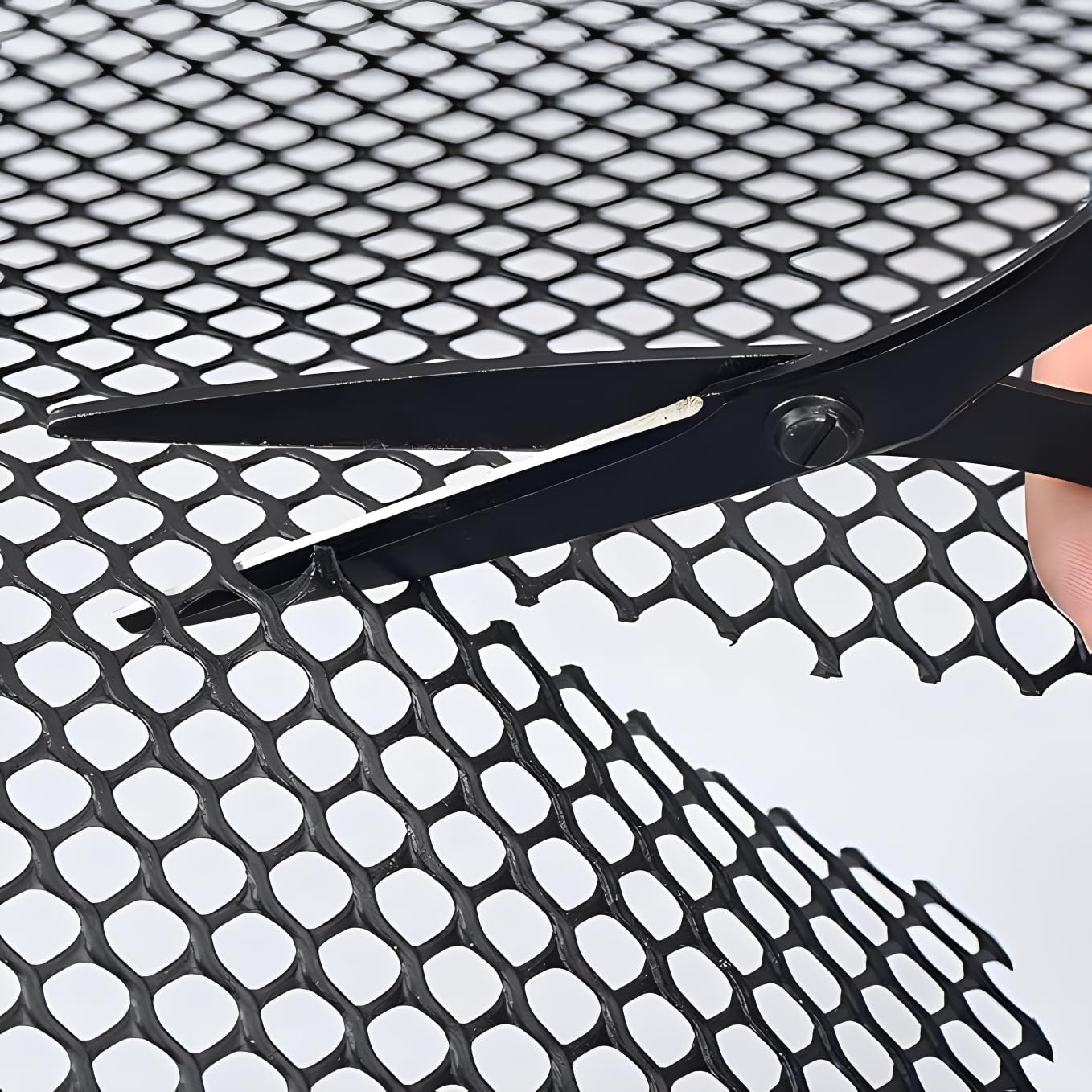 Plastic Fence Mesh, 300X40Cm Chicken Wire Fence, Mesh Lightweight Fencing, for Crafts Gardening Poultry Fencing (Black)