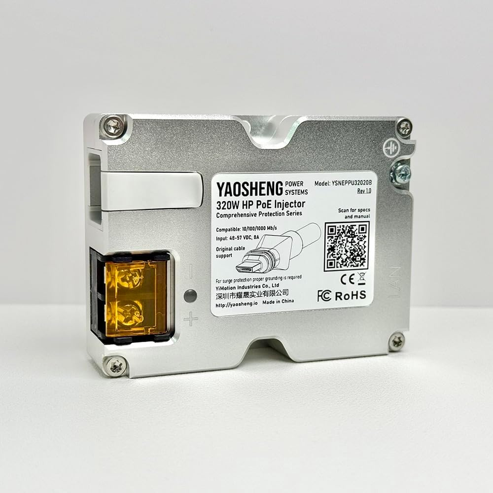 YAOSHENG 320W Poe Injector for Starlink HP (Starlink High Performance) image number 4