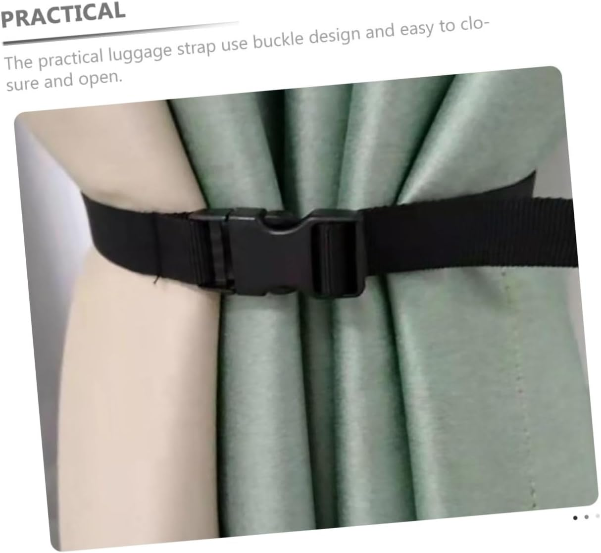 POPETPOP 4Pcs Luggage Straps Outdoor Suitcase Straps Buckle Adjustable Suitcase for Travel Accessories Luggage Supplies image number 3