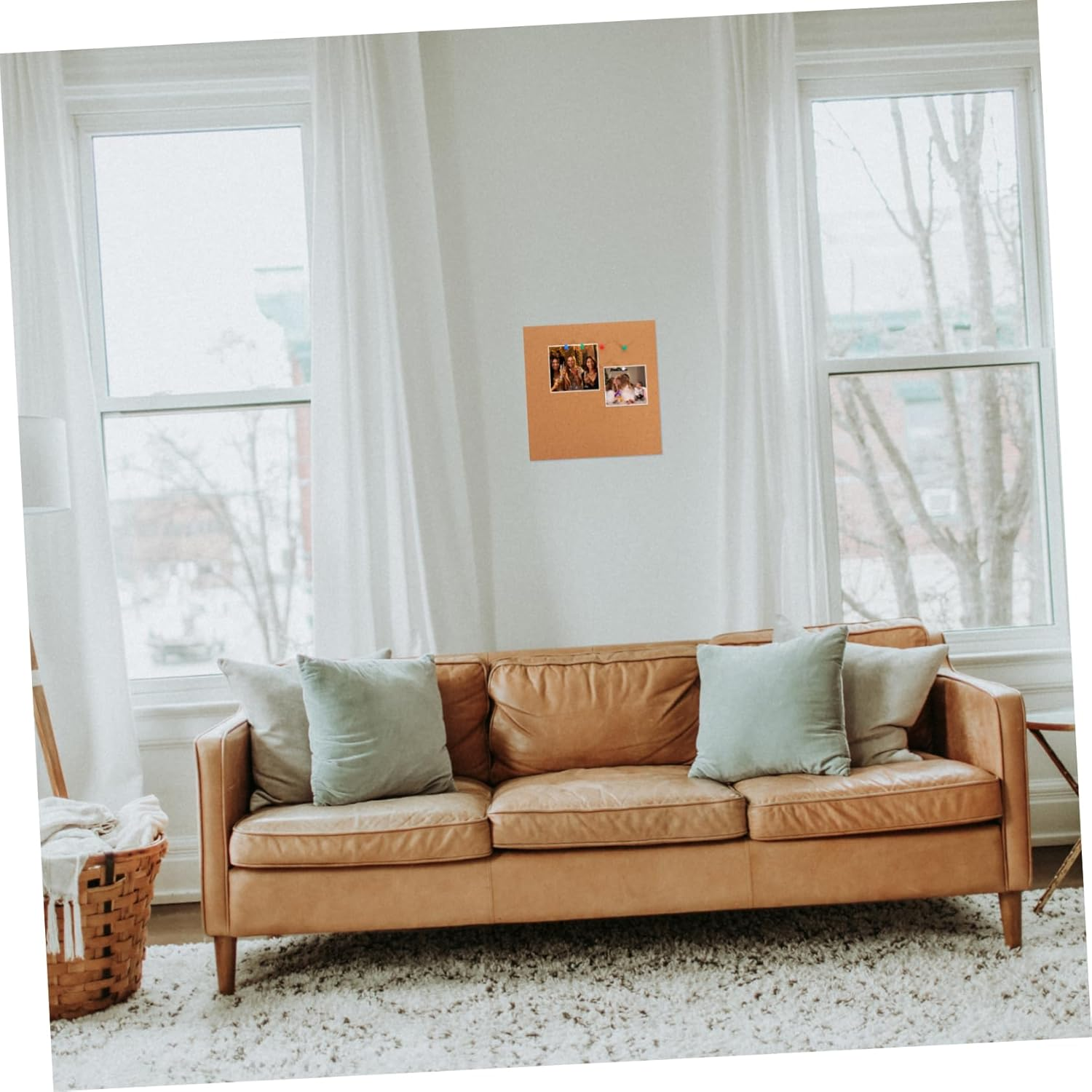 RORPOIR 1Set Self-Adhesive Cork Bulletin Board Notice Board for Classroom Home Office Creative Memo Display for Notes Photos Reminders Easy to Use image number 4