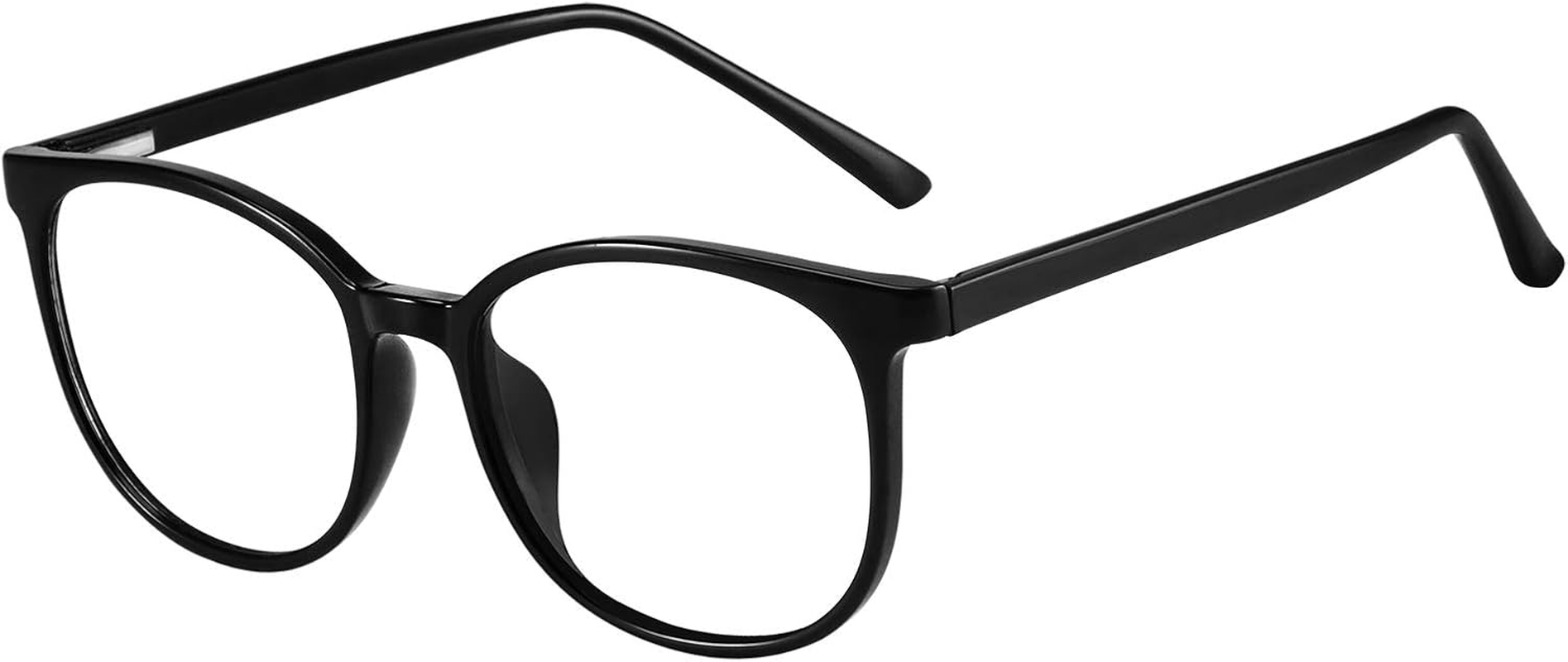 FONHCOO Blue Light Blocking Glasses Fashion round TR90 Frame Transparent Eyewear anti UV Computer Glasses for Women Men image number 5