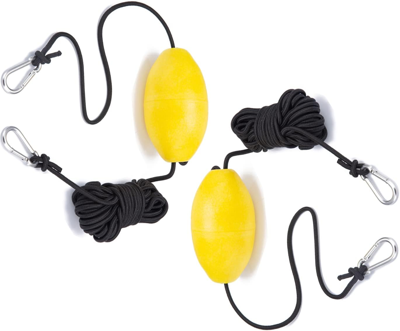 MOPHOEXII Anchor Marker Buoy, 30 Ft. Marine Rope Tow Line Anchor Buoy Float Leash & Stainless Steel Hook.High Visibility Pool Float Anchor