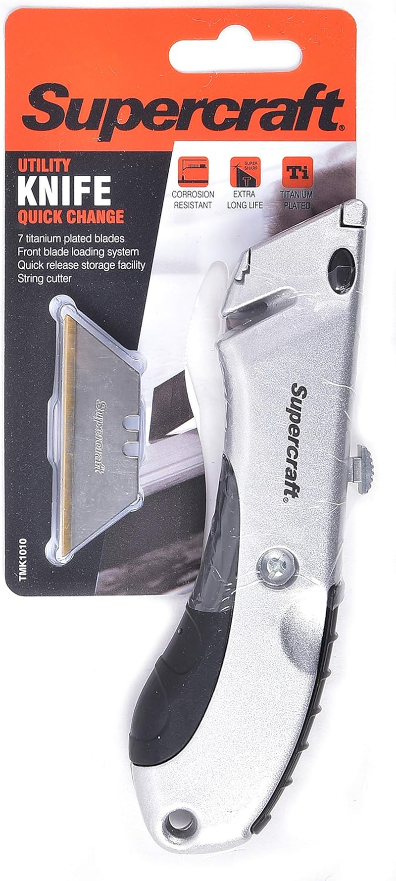 Supercraft Utility Knife Quick Change with 7 Blades