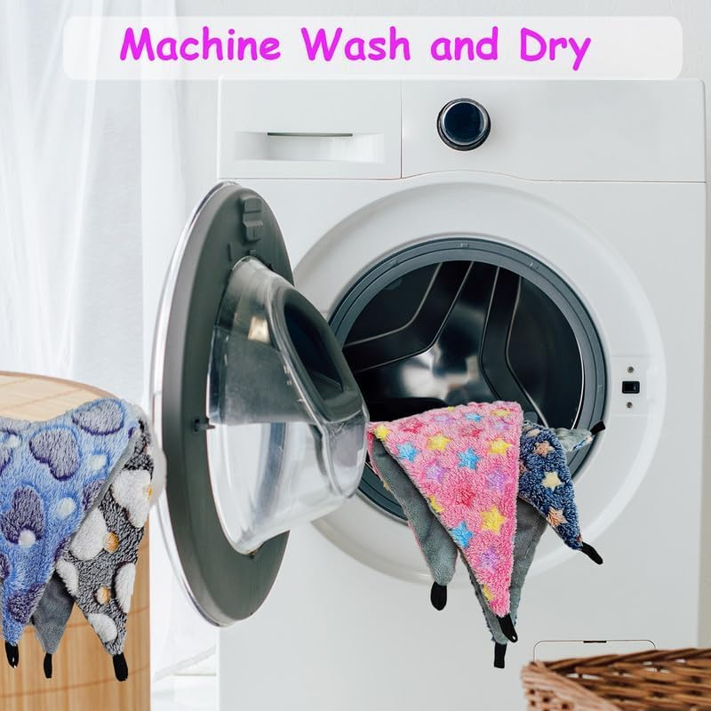 GOMICRAFT Pack of 2 Hanging Corner Hammock with Hooks for Ferrets, Rats, Guinea Pigs, Chinchillas, Hamsters, Hedgehogs, and Other Small Animals., Large, Coffee+Purple image number 3