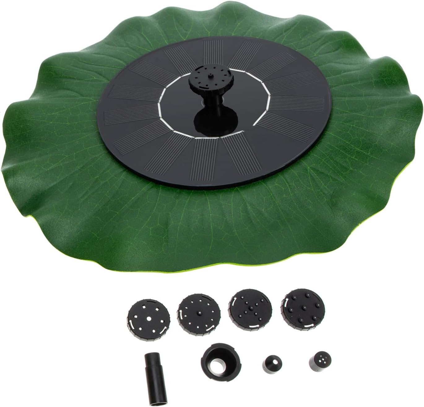 Solar Powered Outdoor Garden Fountain Kit with Lotus Leaf Floating Design Energy-Saving Water Pump for Patio Fish Decoration image number 5