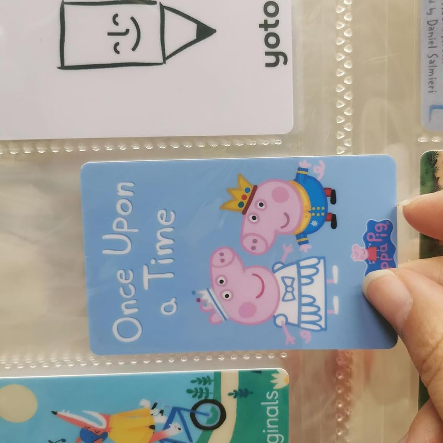 Luojinluoda Yoto Card Holder Box for Kids Holds 120 Cards, Durable Yoto Card Case Storage for Boys & Girls, Organized Yoto Mini Cards Holder for Travel & Home (Frosted Semi-Transparent, Pink) - Pink image number 2