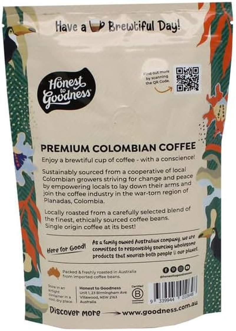 Honest to Goodness Single Origin Colombian Coffee Beans, 250 G image number 4