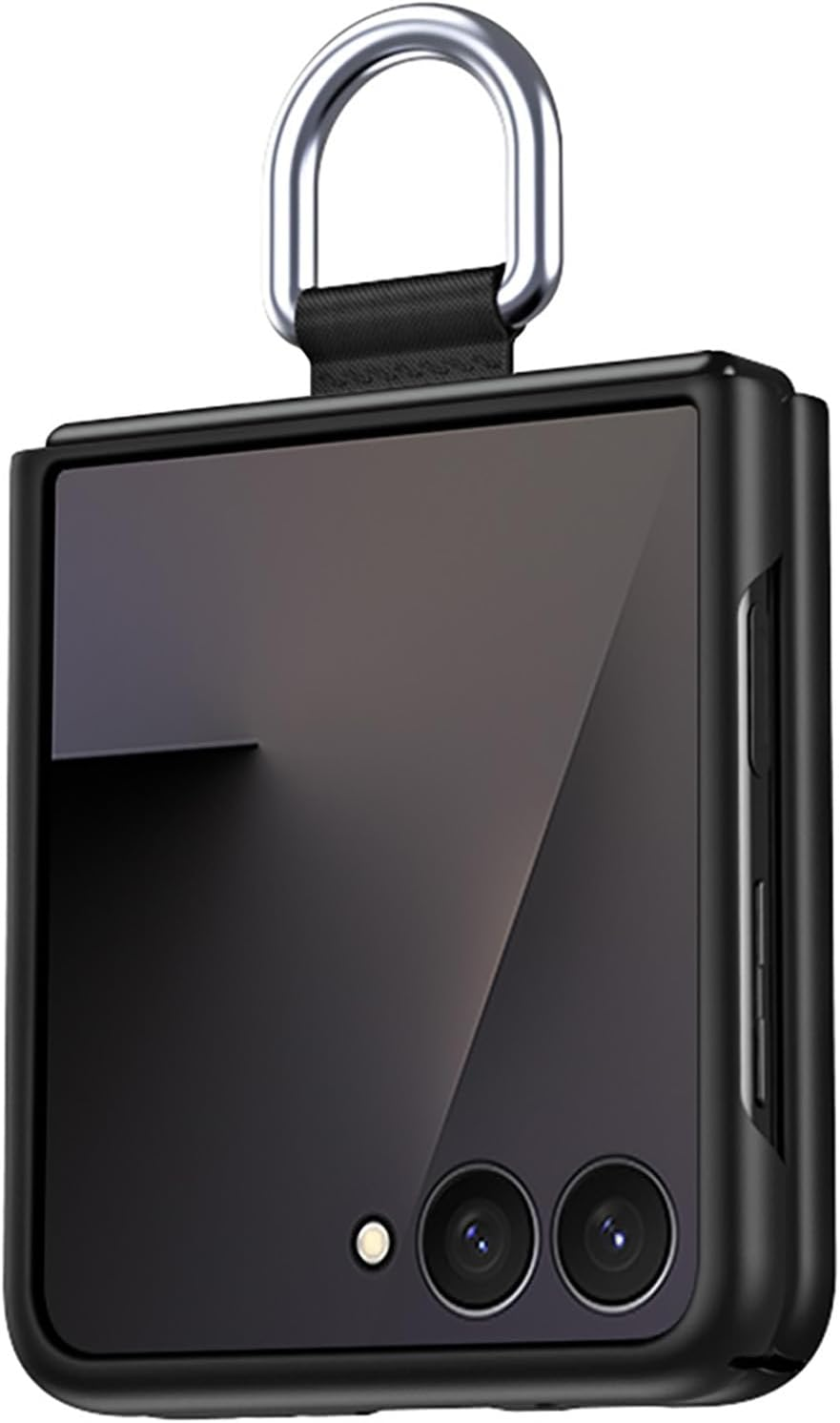 ILING Case for Samsung Galaxy Z Flip 7 5G (Z Flip7 5G) Cover, PC Shockproof Cover, Compatible with Samsung Galaxy Z Flip 7 5G (Z Flip7 5G) Ultra-Thin Matte Phone Case with Ring (Purple)