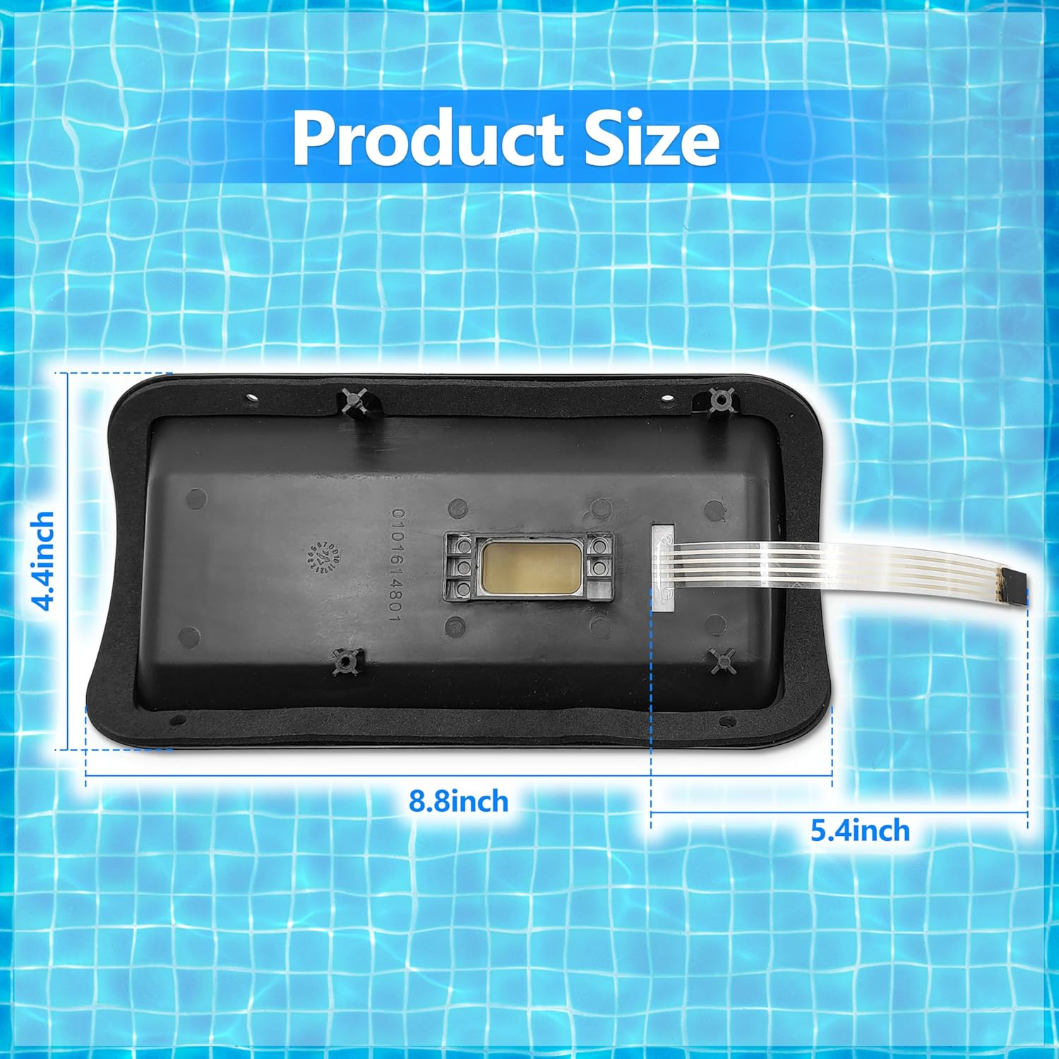 State Warehouse Bezel and Keypad Assembly Kit # FDXLBKP1930 Replace for Hayward Compatible with Universal H-Series Low NOX Pool Heater Fits Models H150FDN, H150FDP,H300FDN, H300FDP. - Pool Heaters Control Panel Keypad Membrane Switch image number 4