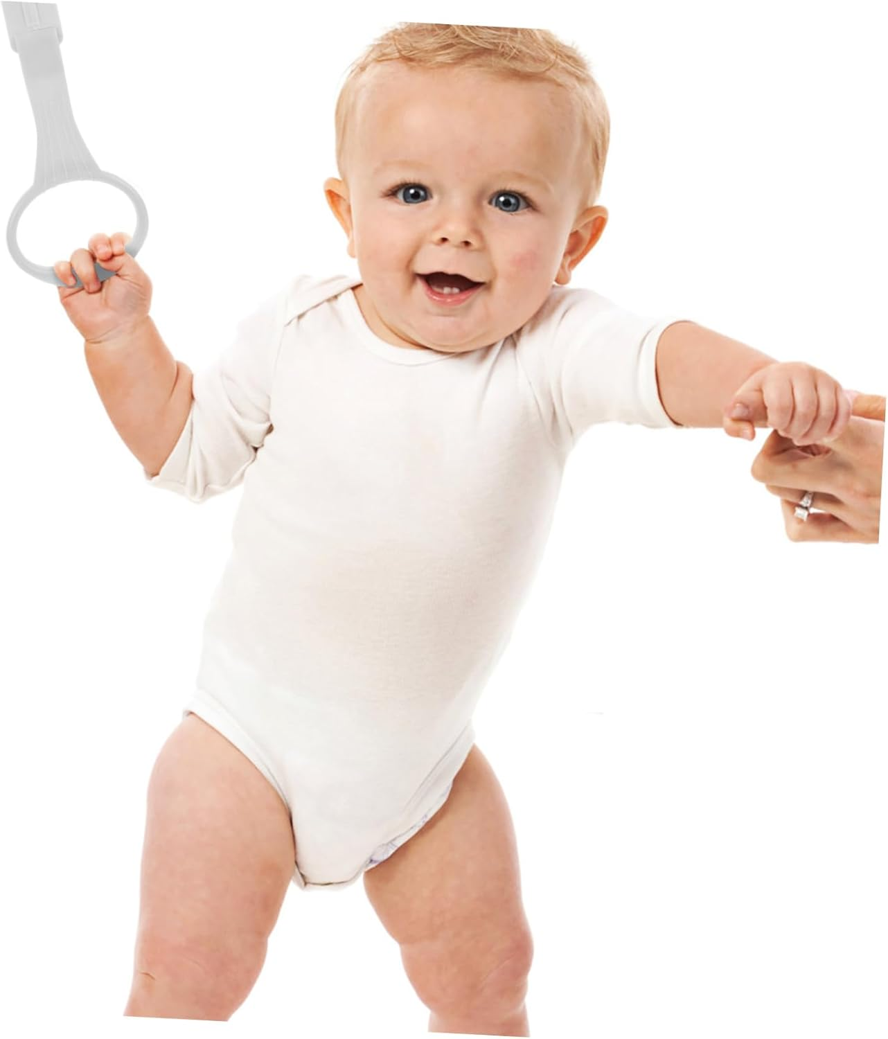 Garneck Boy Girl Bed Standing Safety Ring Mobile for Crib Play Cot Pull Rings Hanging Toys Boy Girl Travel Bed image number 2