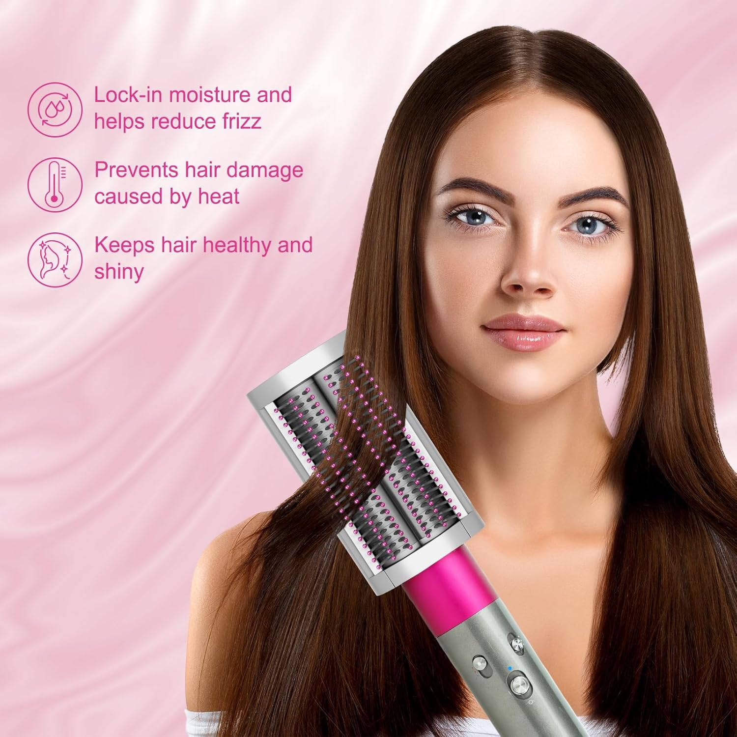 ZEPHBLOW Soft Smoothing Brush Replacment for Dyson Airwrap, Hair Stying Drying Comb for Fine Hair to Smoothing and Straight, Replacement Attachment for Part No.971891-05 image number 5