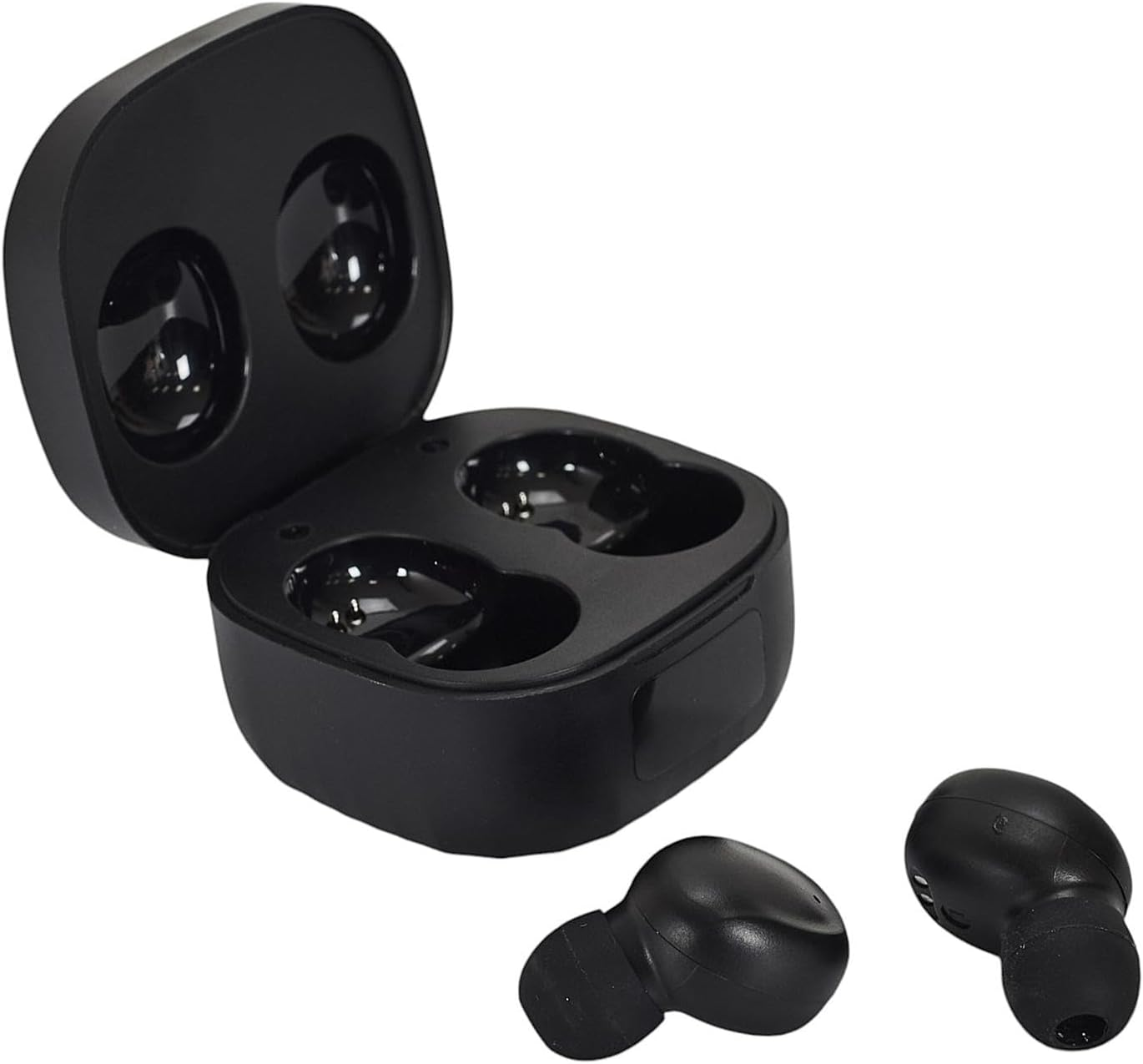 BE MIX, HT0171 Vibes Mini Wireless Headset, 30 Hours Battery Life, Bluetooth 50, Exceptional Sound Quality, Ergonomic Design, Touch Control, Black, One Size image number 1