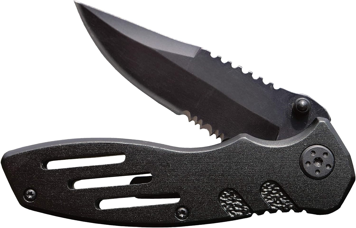 Extreme Ops SWA24S 7.1In S.S. Folding Knife with 3.1In Serrated Clip Point Blade and Aluminum Handle for Outdoor, Tactical, Survival and EDC image number 3