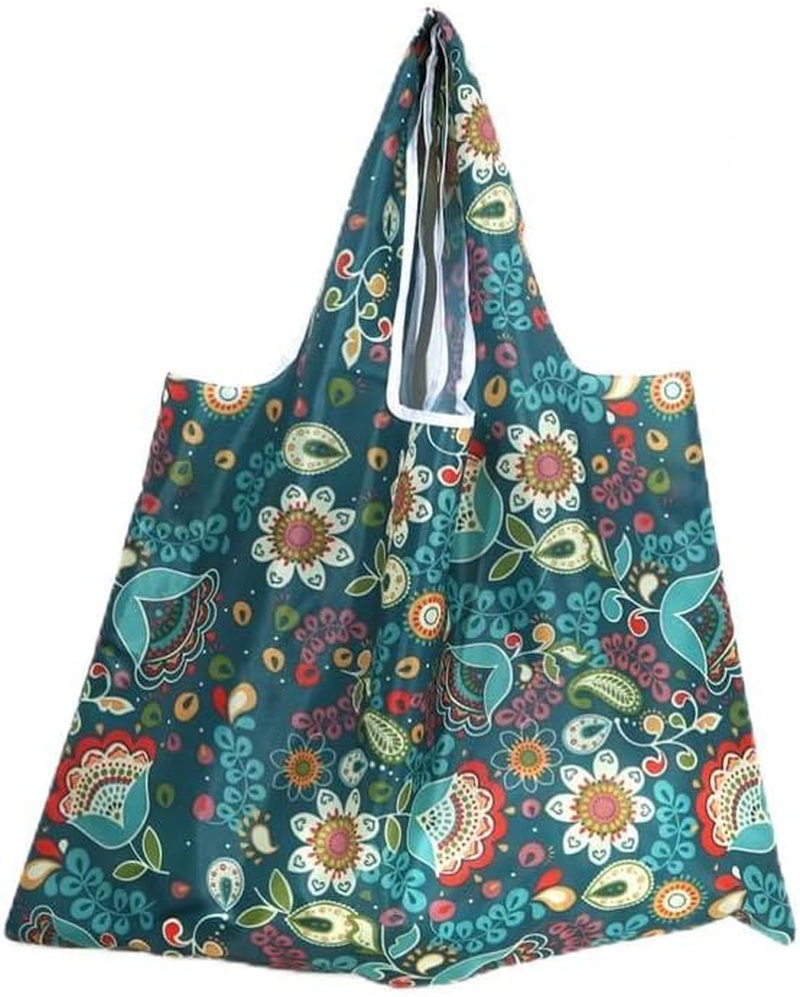 Extra-Large 22L Heavy Duty Hold up to 20Kg Foldable Nylon Tote Bag - Durable, Reusable Shopping & Travel Shoulder Bag with Wrist Strap for Men and Women image number 6