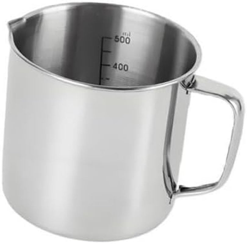 Leefasy Stainless Steel Measuring Cup Coffee Milk Frother Cup, Portable Espresso Steaming Pitcher for Latte Art image number 3