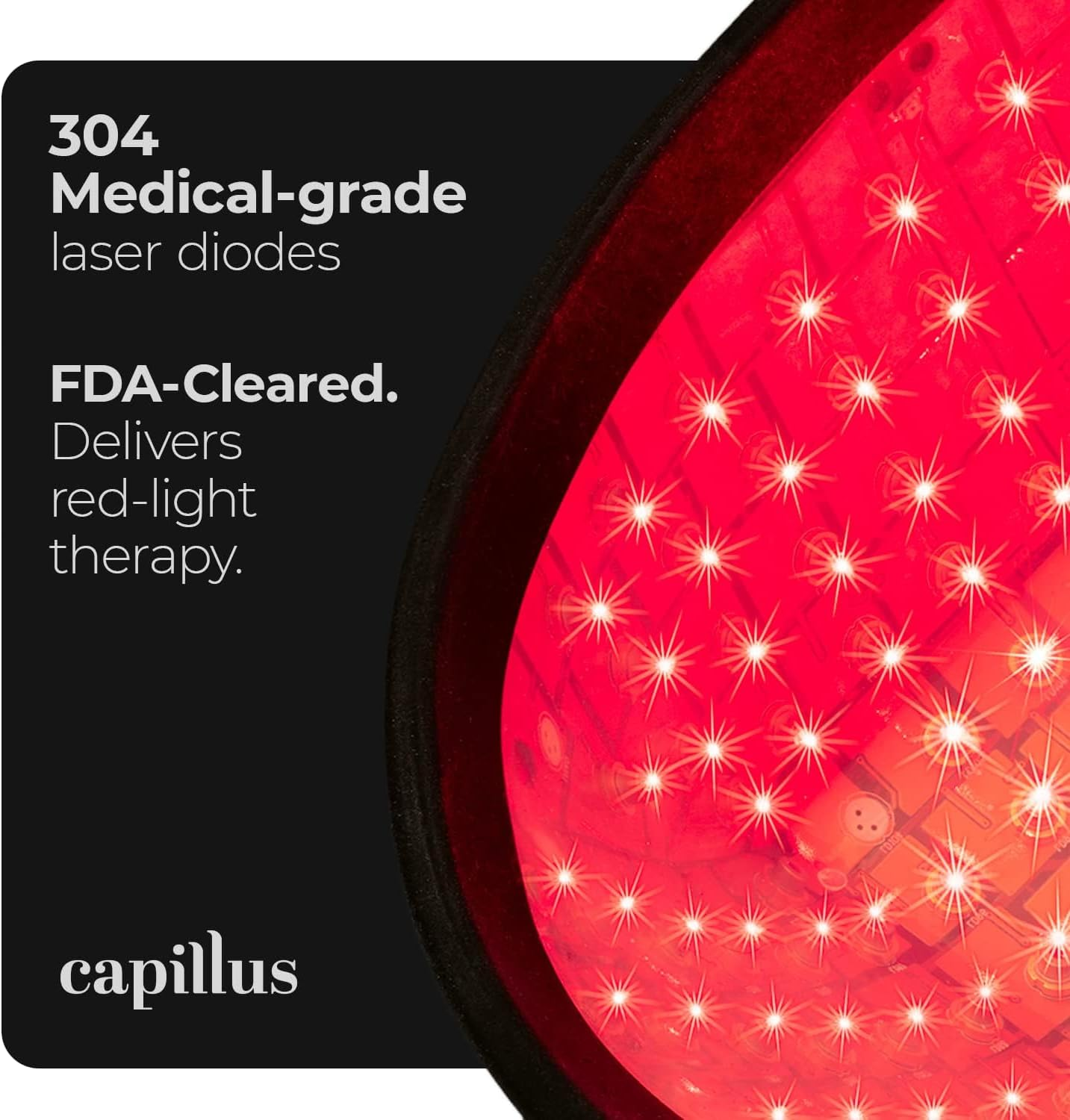 Capillus Pro S1 Red Light Therapy for Hair Growth Hair Red Light Therapy Red Light Cap for Hair Regrowth, 304 Laser Cap for Hair Regrowth Red Light Hair Therapy Laser Hair Growth Cap image number 4
