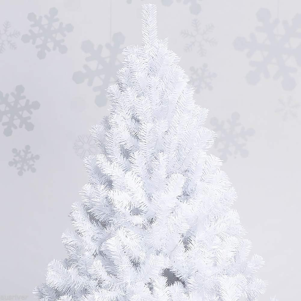 Ariv Hommey 6Ft 1.8M White Christmas Tree, with Bushy 1200 Tips Metal Stand, Easy Assembly 180Cm Artificial Xmas Tree Decoration for Indoor Outdoor Home Party Holiday image number 6