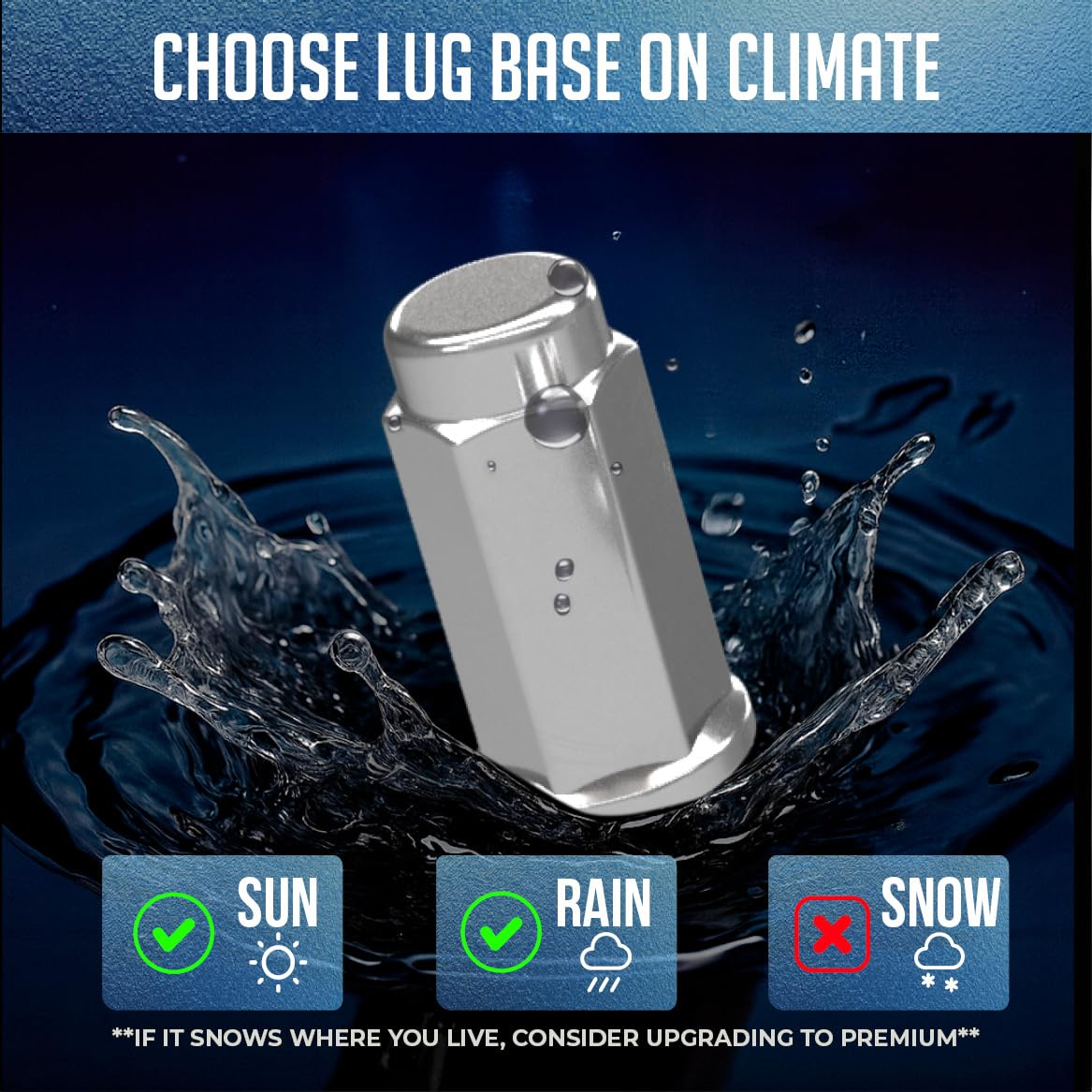 Wheel Accessories Parts 16 Pcs M10X1.25 Thread Flat Seat 28Mm 1.10" Long Lug Nuts Chrome 14Mm Hex Fits Yamaha Viking Wolverine image number 5