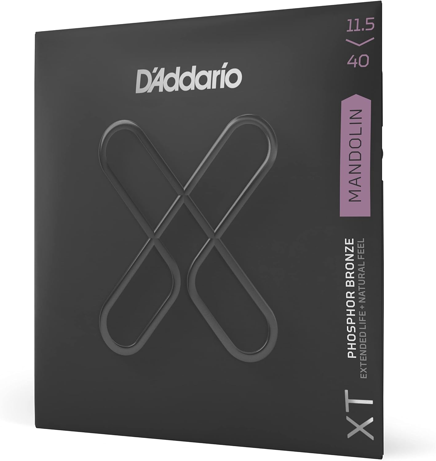 D'Addario XTM11540 XT Phosphor Bronze Mandolin Strings, Custom Medium, 11.5-40 image number 2