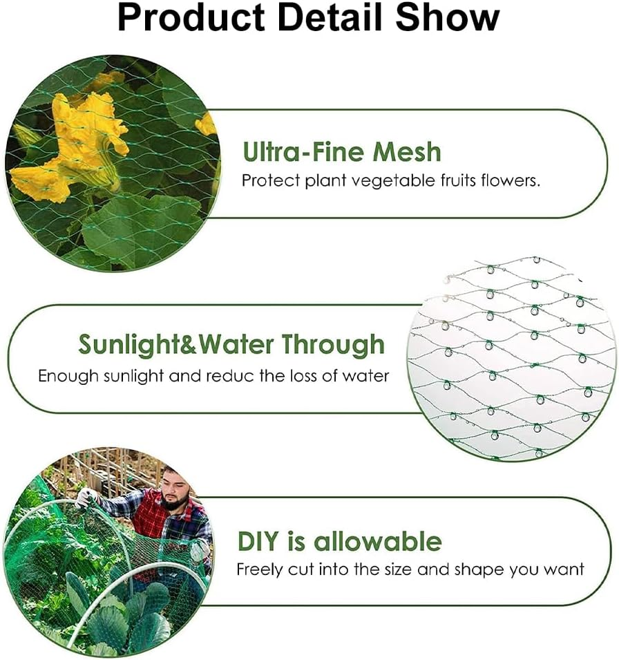 Cat Net for Balcony and Window, Cat Protection Net, Cat Net, Transparent Cat Net, No Drilling, Suitable for Bird Protection Net, Tight Mesh Bird Net, Bird Protection Net, 2 M X 10 M image number 4