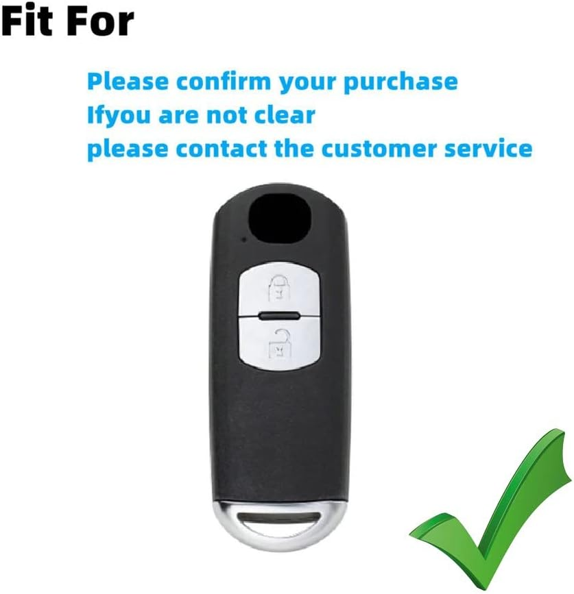 Silicone Car Key Cover Case Fit for Mazda 2 3 6 Axela Atenza CX-5 CX5 CX-3 CX-7 CX8 CX-9 2 Buttons Key Shell Accessories image number 3