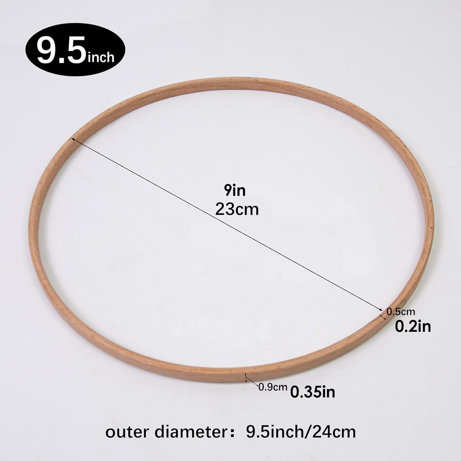 Dream Catcher Rings,Decorative Wreath Frame - Set of 10 Reusable Parties Supplies, Wreath Making Tool for Wedding, Christmas, Birthday - 6Inch image number 6