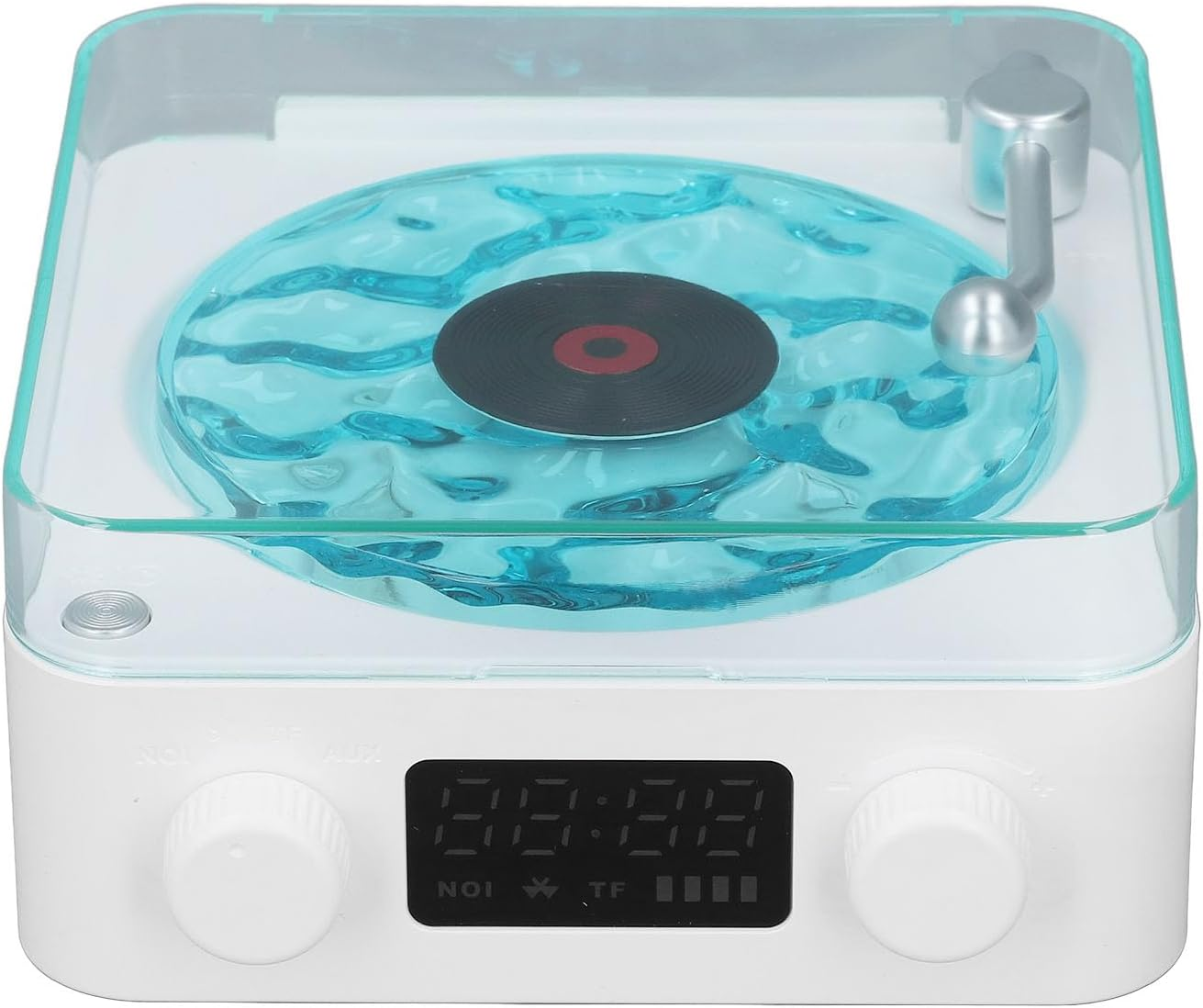 Luocute White Noise Sound Machine Multifunctional Design with Clock and Ambiance Light for Home Office Baby Kids Adults (White)