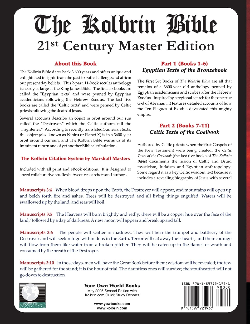 The Kolbrin Bible: 21St Century Master Edition with Kolbrin.Com Quick Study Reports (Paperback)